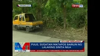 Pulis, sugatan matapos barilin ng lalaking sinita nila