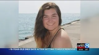 Teen dies days after tonsils removed