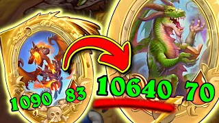 How to Build 10,000 Atk Dragons! | Hearthstone Battlegrounds