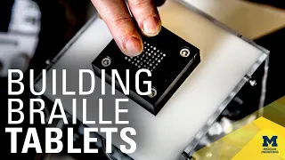 An affordable, refreshable Braille tablet that relies on microfluidics