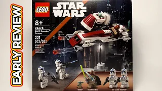 LEGO Star Wars 75378 BARC Speeder Escape Early Set Review