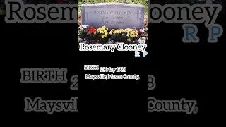 【visit to a grave】Rosemary Clooney【Famous Memorial】 #rip #gravestones
