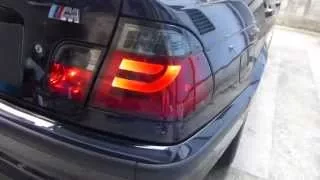 BMW E46 SONER Smoke & Red tube LED tail light blinker