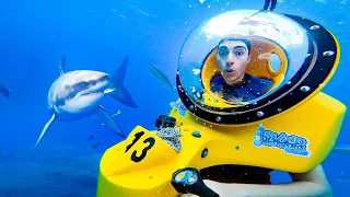 Probé las nuevas MOTOS SUBMARINAS para recorrer el océano | ¿Es seguro? 🏝🦈