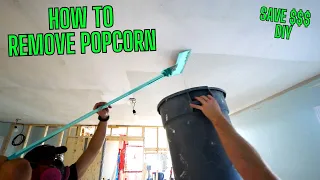 How to Remove a POPCORN CEILING - DIY