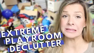 EXTREME PLAYROOM DECLUTTER | Part 1 | Clean and Organize Kid's Toys | Clean Playroom