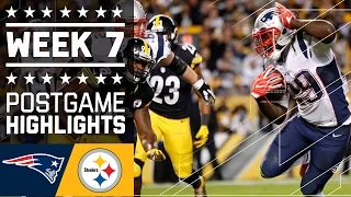 Patriots vs. Steelers | NFL Week 7 Game Highlights