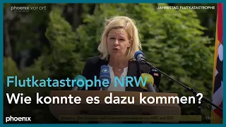 Nancy Faeser und Herbert Reul zum Jahrestag der Flutkatastrophe in RNW am 14.07.22