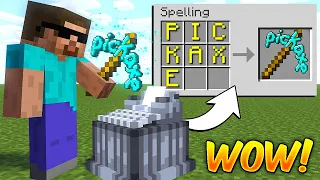 Minecraft But Anything I SPELL, I Get