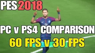 PES2018 - PC & PS4 Comparison