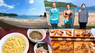 【サーフィン】内妻海岸と周辺の美味しいお店を紹介します！【GoPro】