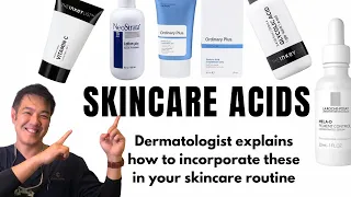 5 SKINCARE ACIDS | How to use, recommended brands, explained by dermatologist