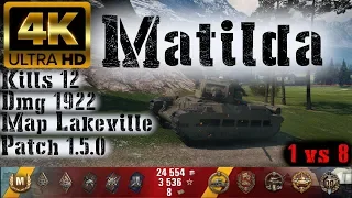 World of Tanks Matilda - 12 Kills 1.9K Damage - 1 vs 8