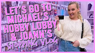 Let's go to Michael's, Hobby Lobby & Joann's to look for bead supplies (Craft Store Shopping Vlog)