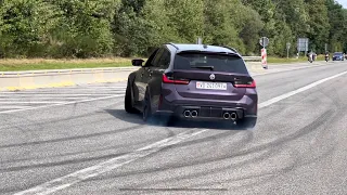 Crazy Drivers Cars Leaving Tankstelle 03/09/2023 Nürburgring - Drift, Acceleration, Sound