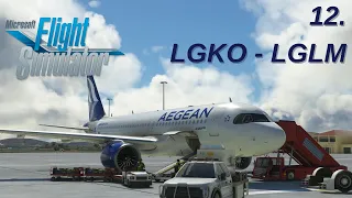 MSFS | Greece Tour Leg 12 | Kos - Lemnos | Aegean Airlines | A320neo