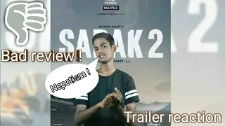 Sadak 2 trailer | sanjay dutt, alia, aditya, pooja, mahesh bhatt | trailer reaction | by reacttoact|