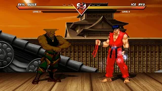 EVIL GUILE vs ICE RYU - High Level Awesome Fight!