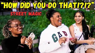 These Girls Lose Their Minds Watching Close Up Card Magic!