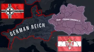 Holy Romanized PLC Vs Holy Romanized German Reich - HOI4 Timelapse