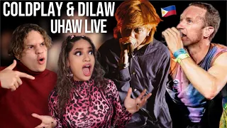 This why they love the Philippines! Waleska & Efra react Coldplay & Dilaw singing LIVE
