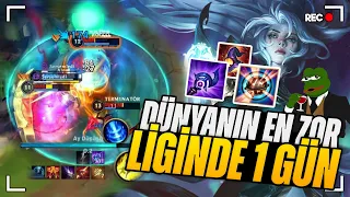 DÜNYANIN EN ZOR LİGİNDE 1 GÜN GEÇİRİYORUM !! - Wild Rift Diana