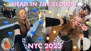 HEAD IN THE CLOUDS NYC 2023 VLOG | XG, NIKI, DPR IAN, ATARASHII GAKKO!