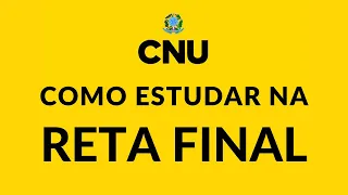 DICAS DE ESTUDO | RETA FINAL CNU - Revisões, Lei Seca, Resolução da Prova (materiais na descrição!)