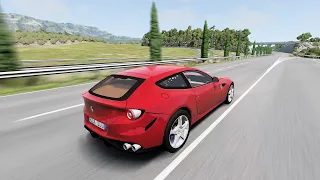 BeamNG.drive - Ferrari FF 2011 - Car Show Test Drive Crash .