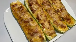 Can't believe how delicious!  Baked Stuffed Zucchini Recipe!
