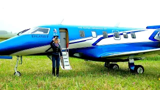 STUNNING !!! RC MODEL SUPER VERSATILE PC-24 EDF ELECTRIC JET MODEL / FLIGHT DEMONSTRATION !!!