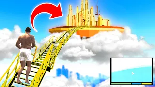 DO NOT Find The STAIRWAY TO HEAVEN In GTA .. (Terrifying SECRET WORLD!?) - GTA 5 Mods Funny Gameplay