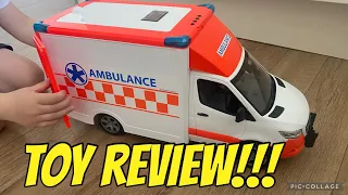 TOY REVIEW - Bruder Toy Ambulance by Mercedes