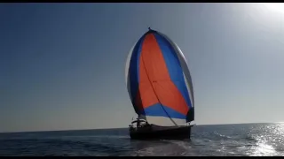 Corso di vela, abbattuta con Gennaker