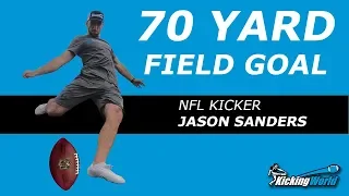 NFL Kicker Jason Sanders Kicks 70 Yard Field Goal