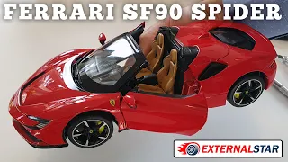 Ferrari SF90 Spider Bburago - review and unboxing of this 1:18 scale model