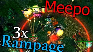 Meepo The Geomancer Low HP 3x Rampage