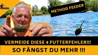 Vermeide DIESE 4 Fütterungsfehler beim Method angeln!