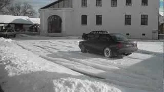 Audi 80 b4 little snow fun