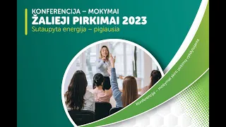 Konferencija - mokymai "Žalieji viešieji pirkimai 23"