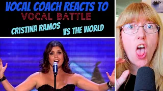 Vocal Coach Reacts to Cristina Ramos Vs the world! Celine, Ariana, Dimash, Demi, Leona & More