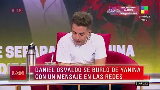 Daniel Osvaldo se burló de Yanina Latorre en redes