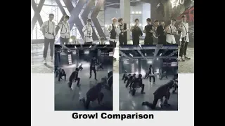 EXO || Growl Comparison || Korean and Chinese