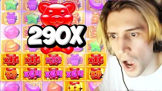 XQC HIT SO MANY MAX MULTIS ON THIS SUGAR RUSH BONUS!