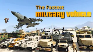 GTA V Which is the Fastest Military Vehicle | Top Speed