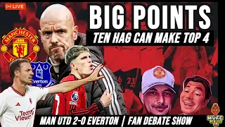 TOP 4 IS ON! Evans CLASS! GARNACHO UNREAL! Manchester United 2-0 Everton LIVE Fan's Forum