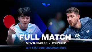 FULL MATCH |AN Jaehyun vs Patrick FRANZISKA | MS R32 | #WTTGoa 2023