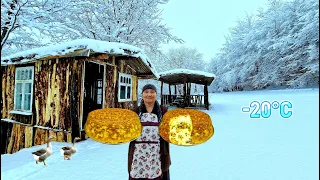 Life in the Snowy Mountains. Cooking the Royal Dish of Azerbaijani Cuisine.(Shah Pilaf)