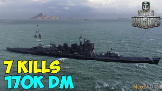 World of WarShips | Atago B | 7 KILLS | 170K Damage - Replay Gameplay 4K 60 fps
