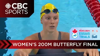 Summer McIntosh swims world's fastest time of year in 200m butterfly, qualifies for Paris Olympics